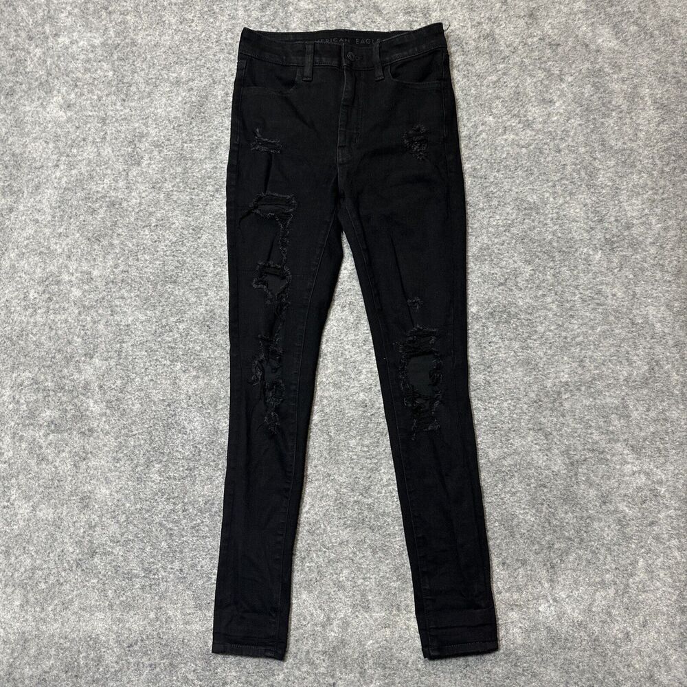 American Eagle The Dream Jean Super Hi Rise Jegging Distressed Jeans Womens‎ 2R